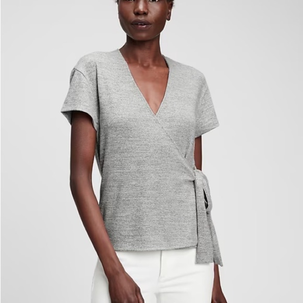 Gap Softspun Wrap-Front Top